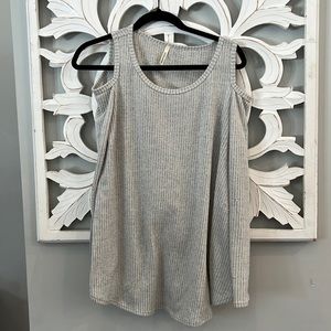 Cold Shouldered Tunic Top
